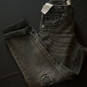 Men's Black Distressed Jeans
